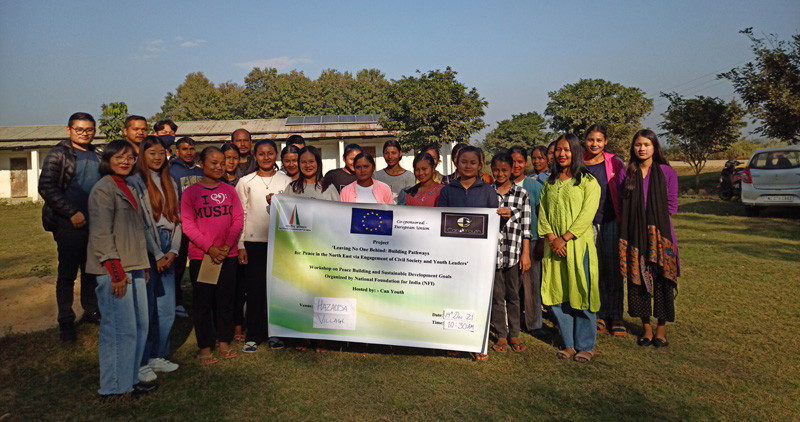 Participants during the workshop on peace building and SDGs held at Hazadisa village on December 14. (Photo Courtesy: Can Youth)